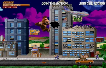 Rampage: World Tour (rev 1.3) screen shot game playing